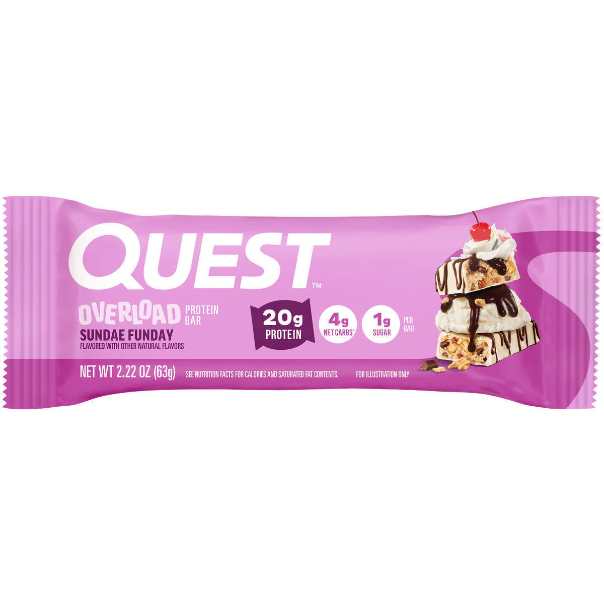 Quest | Overload Protein Bar | Single - Sundae