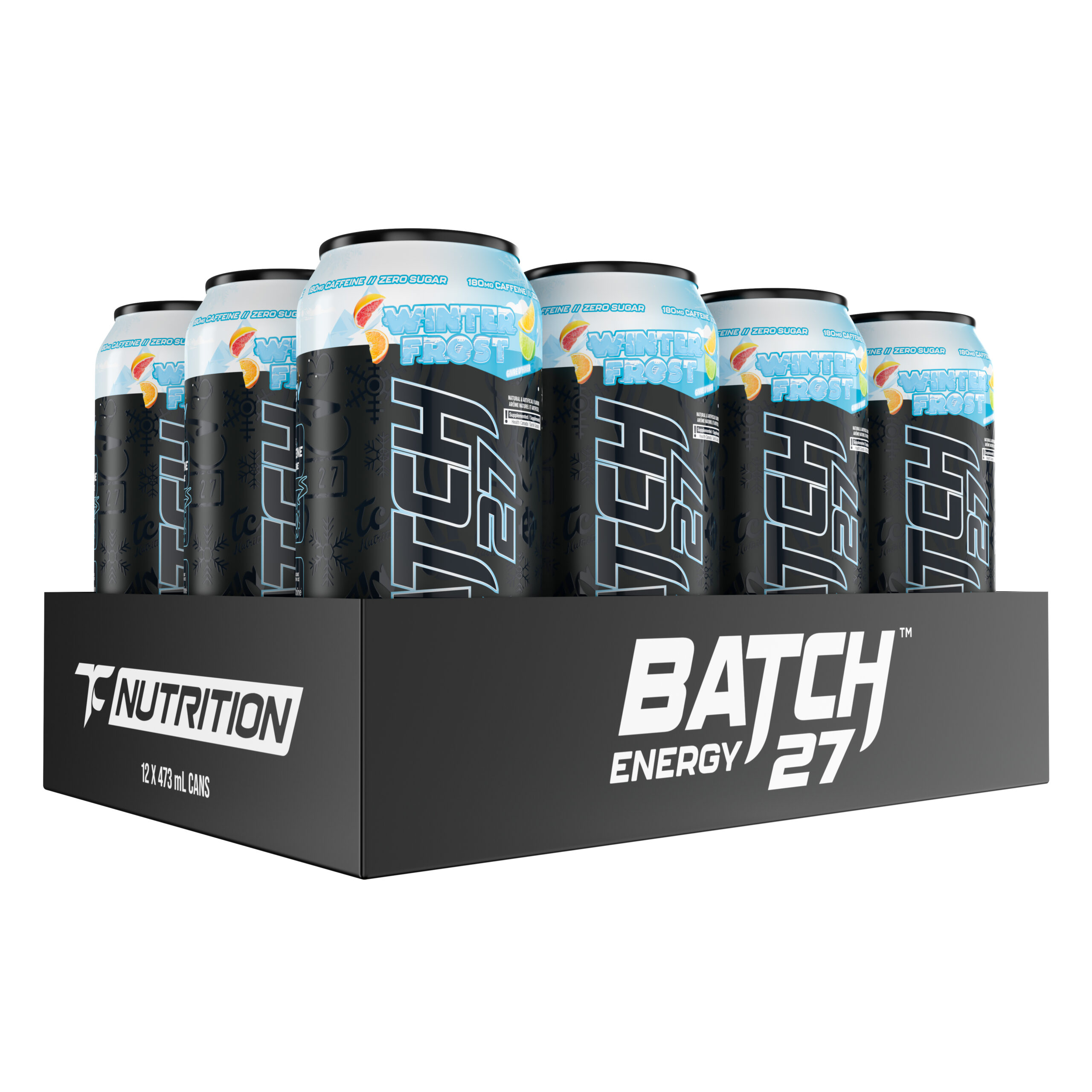 TC Nutrition | Batch 27 | Energy Drink | 473ml | Case/12 - Winter Frost