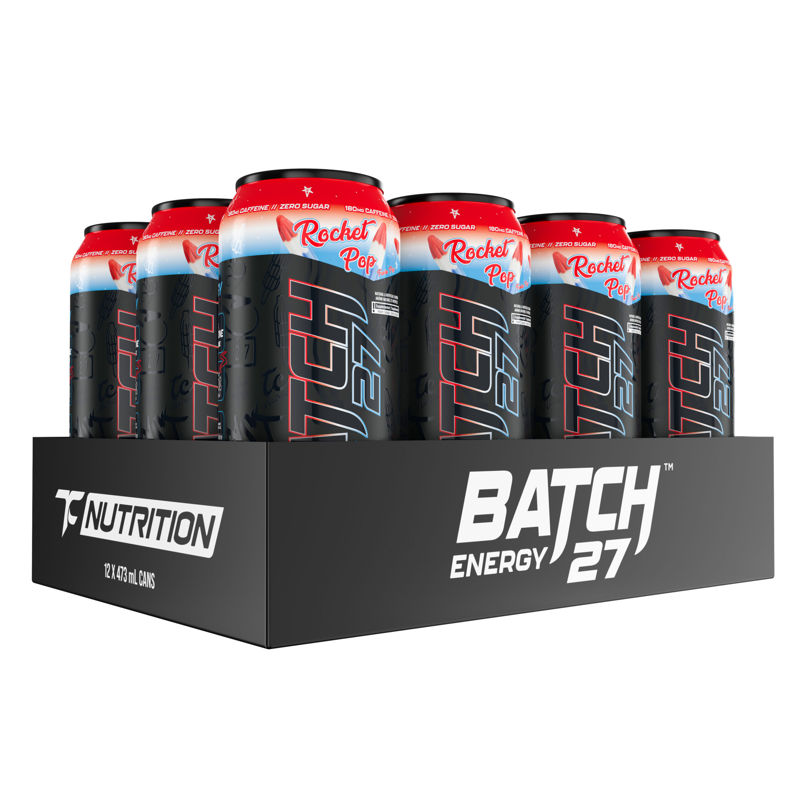 TC Nutrition | Batch 27 | Energy Drink | 473ml | Case/12 - Rocket Pop
