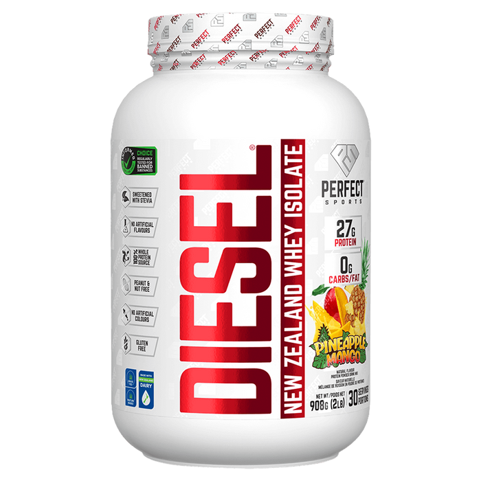 Perfect Sports | DIESEL® | New Zealand Whey Protein Isolate | 2lbs - Pineapple Mango