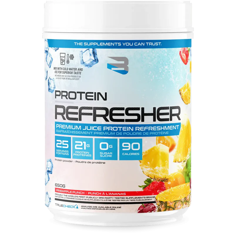 Believe | Refresher | Premium Juice Protein Refreshment | 25 Servings - Pineapple Punch