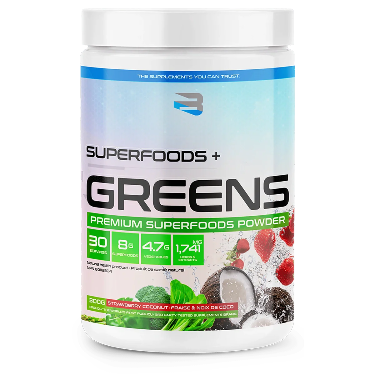 Believe | Superfoods + Greens | 30 Servings - Strawberry Coconut