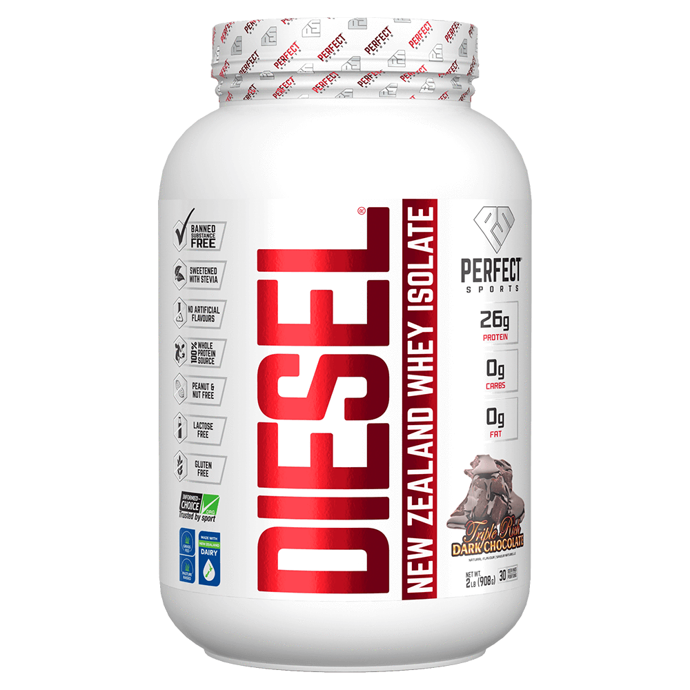 Perfect Sports | DIESEL® | New Zealand Whey Protein Isolate | 2lbs - Triple Rich Choc