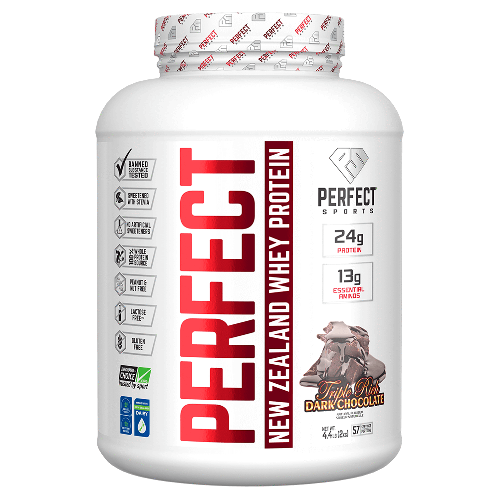 Perfect Sports | Perfect Whey | New Zealand Whey Protein | 4.4lbs - Triple Choc
