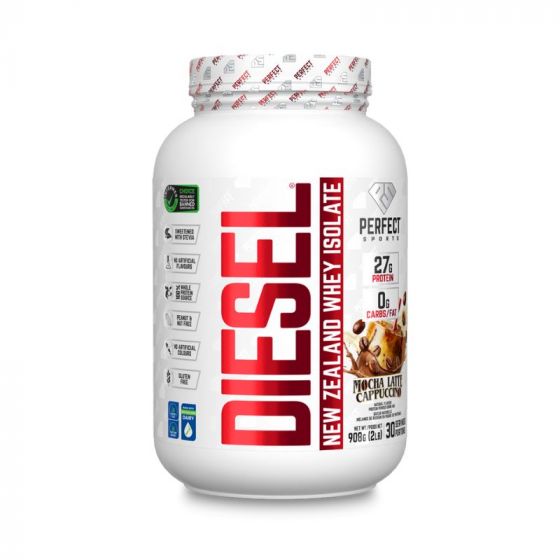 Perfect Sports | DIESEL® | New Zealand Whey Protein Isolate | 2lbs - Mocha Latte Cappuccino