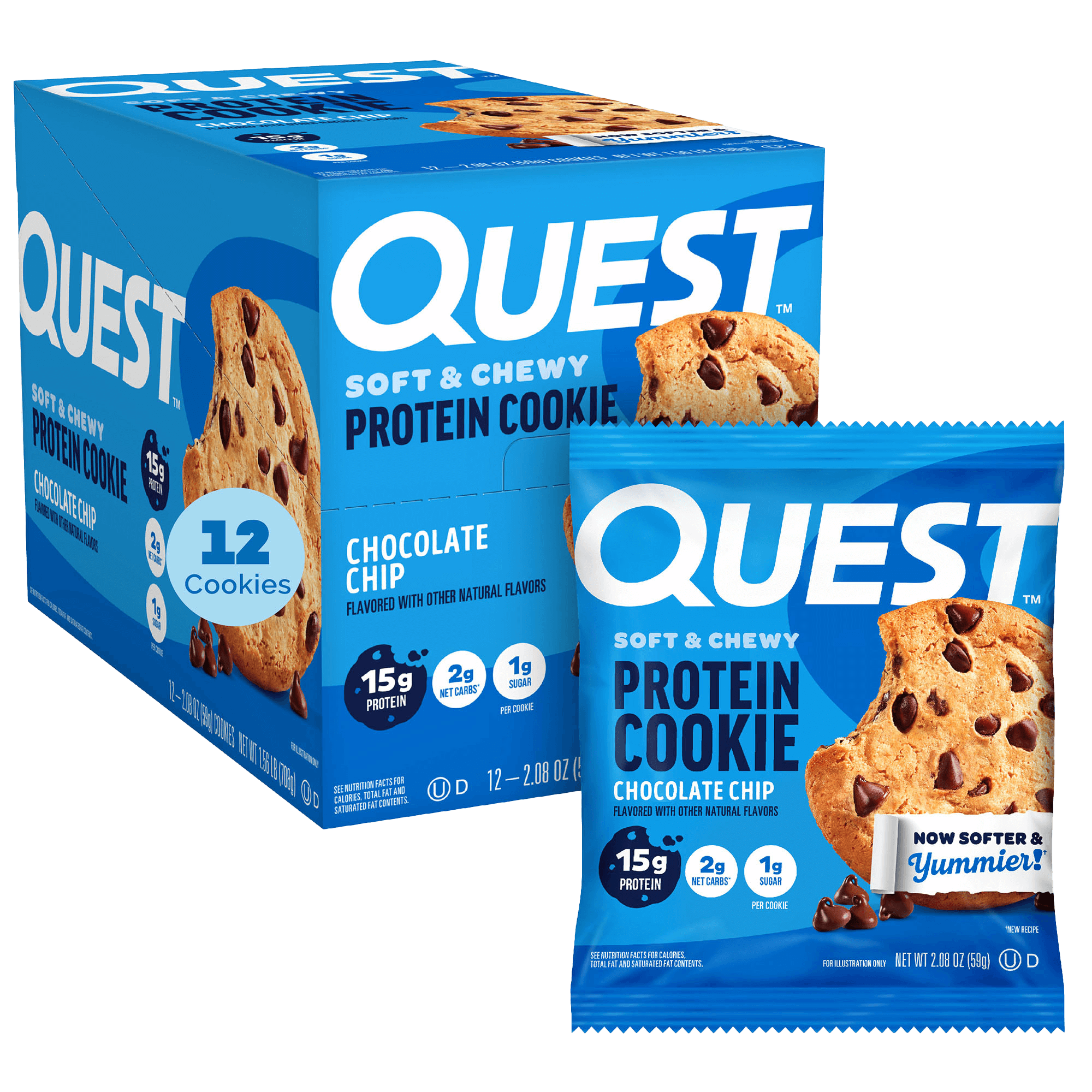 Quest Nutrition | Protein Cookie | Single - Double Chocolate Chip
