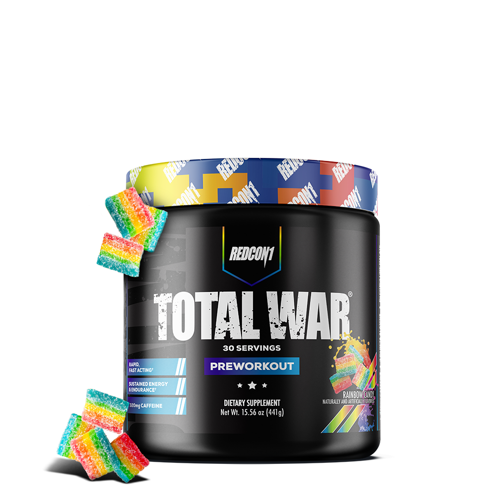 Redcon1 | Total War | Pre-workout | 30 Servings - Rainbow Candy